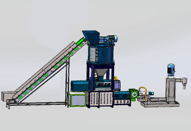 Recycling and Pelletizing Machine