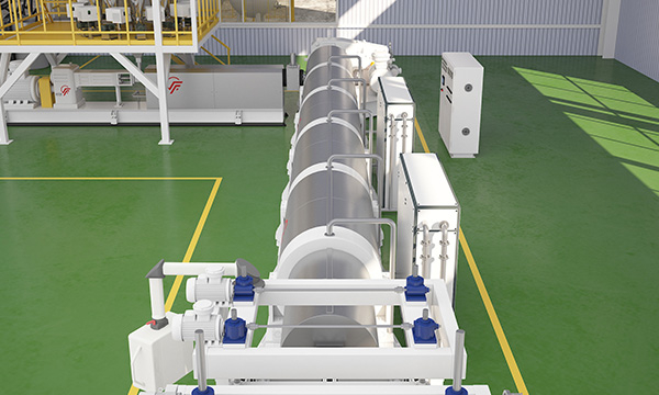 Twin screw extruder xps production line's secondary extruder