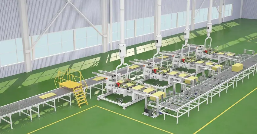 Feininger fully automated XPS foam board production line demonstrating high-capacity extrusion and handling.webp