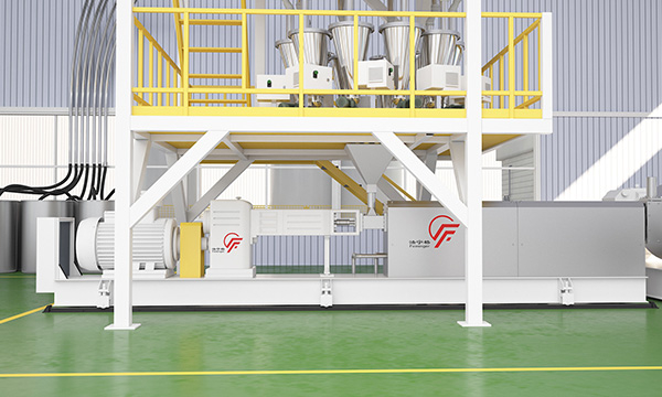 Twin screw extruder xps production line's primary extruder